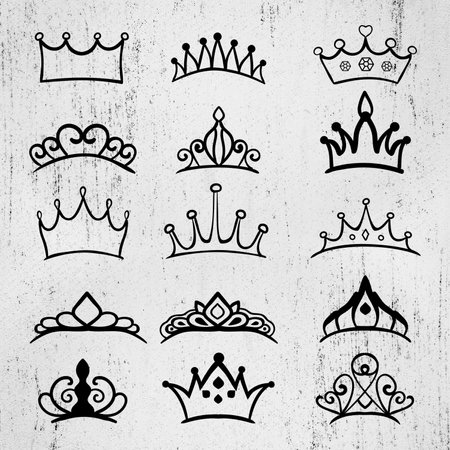 Crown, Crown Vector, Crown Clipart Crown Clip Art, Queen Crown, King Crown, Tiara, Princess Crown Cricutのイラスト素材