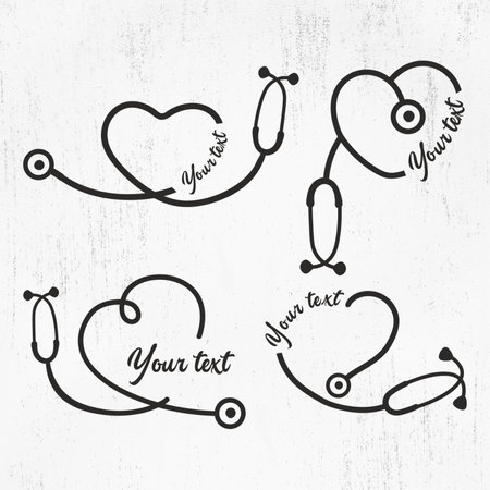 Vector of Cardiac Stethoscope SVG, - ID:191438930 - Royalty Free Image