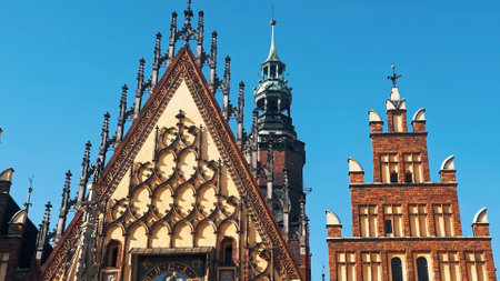 Wroclaw, Poland 14.02.2021 - Cathedral Of St. John The Baptist In Wroclaw, Polandのeditorial素材