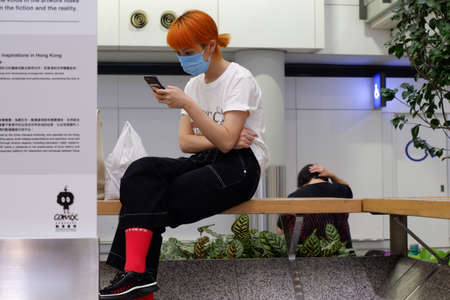 Hong Kong local street scene.のeditorial素材