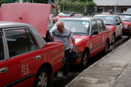 Hong Kong local street scene.のeditorial素材