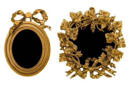 golden framesの写真素材