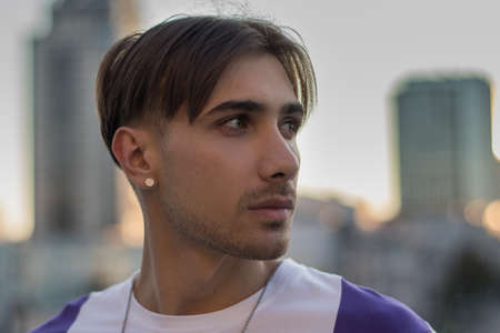 Portrait of a gay man - member of the LGBTQ communityの写真素材