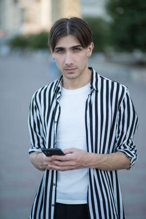 Portrait of a gay man - member of the LGBTQ communityの写真素材