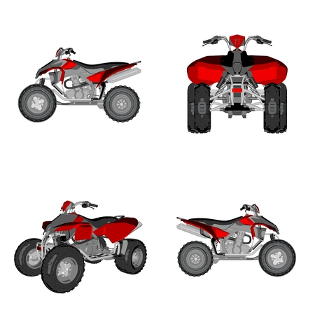 cartoon quadbikeの写真素材