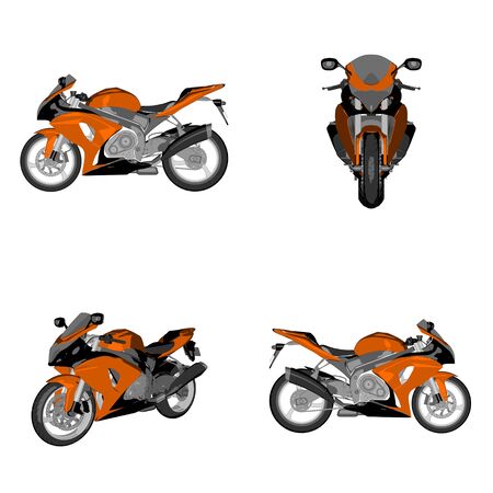 cartoon sportsbikeの写真素材