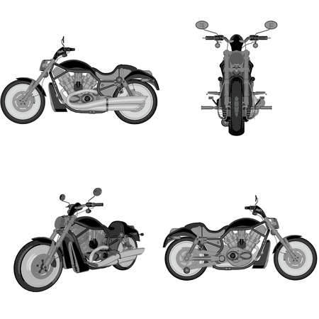 cartoon cruiser bikeの写真素材