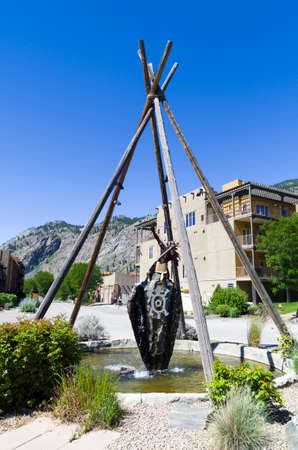 Sculpture just outside Nk'Mip winery.のeditorial素材