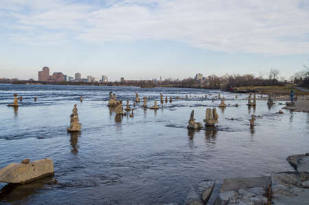 Every summer Inukshuks are built along the Ottawa River at Remics Rapids along the Ottawa River...