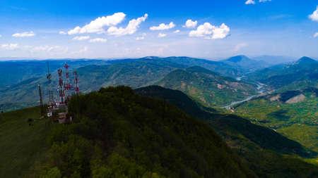 Man agains nature / Towers under sky / Towers on mountain / River watch