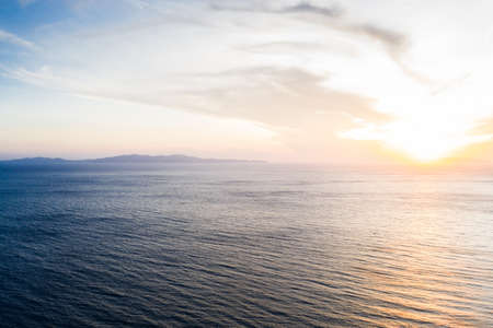 Sunset over the Aegean Seaのeditorial素材