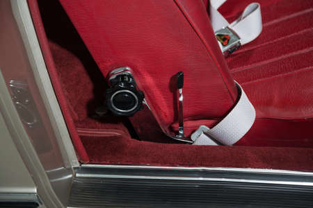 Classic car seat interiorの写真素材