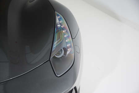 Detail shot of car headlightの写真素材