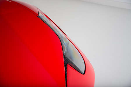 Detail shot of car headlightの写真素材