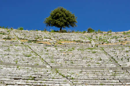 Amphitheater in Greeceの写真素材