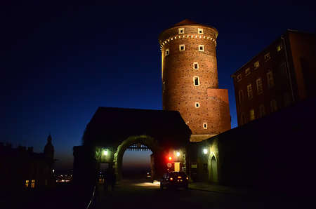Entrance to the Wawel in Krakowのeditorial素材