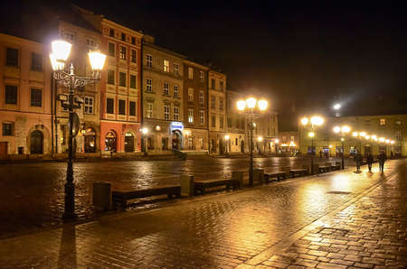 Maly Rynek in Krakowの写真素材