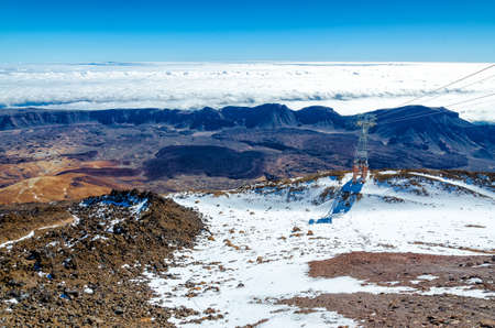 On top of Teide Tenerifeの写真素材