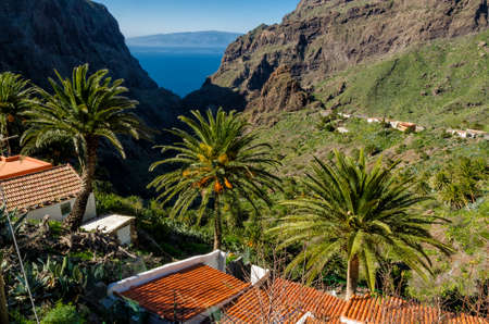 Valley of Masca on Tenerifeの写真素材
