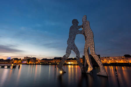 Treptow harbor in Berlinのeditorial素材