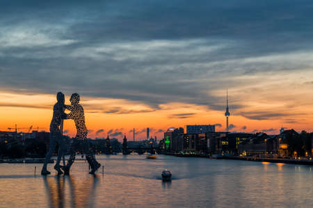 Treptow Harbour Berlinの写真素材