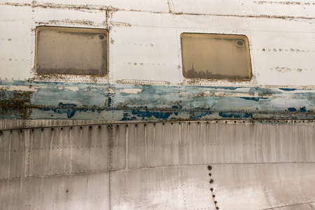 abandoned airplaneの写真素材