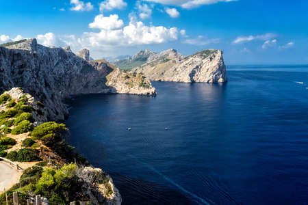 cliff coast on Majorcaの写真素材