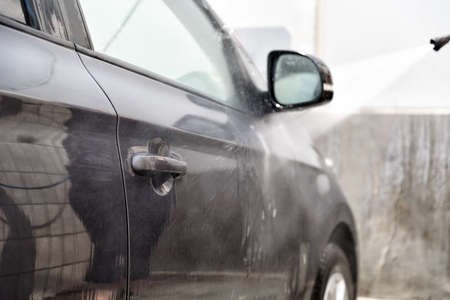 Car wash closeupの写真素材