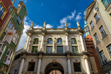 oldtown of Gdansk in Poland at the coast of the Baltic Seaのeditorial素材
