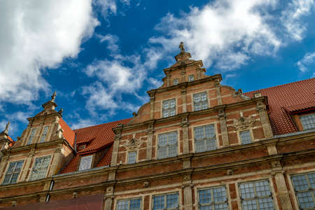 oldtown of Gdansk in Poland at the coast of the Baltic Seaの写真素材