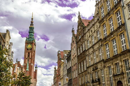 oldtown of Gdansk in Poland at the coast of the Baltic Seaのeditorial素材