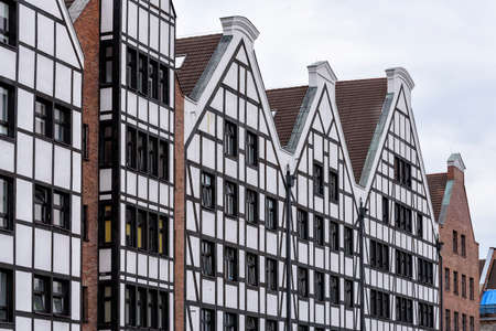 oldtown of Gdansk in Poland at the coast of the Baltic Seaの写真素材