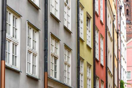 oldtown of Gdansk in Poland at the coast of the Baltic Seaの写真素材