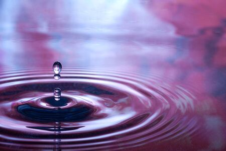 Water drop close upの写真素材