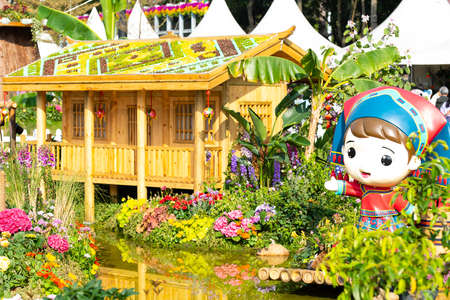 Hong Kong Flower Show 2018 display houseのeditorial素材