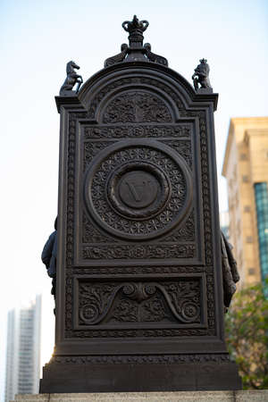 Statue of Queen Victoria in Hong Kongのeditorial素材