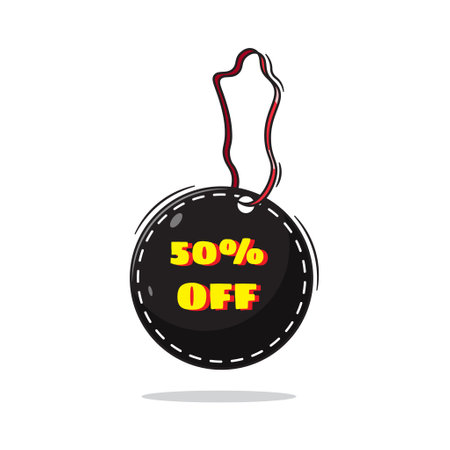 Black friday key chain vector illustration discount sale conceptのイラスト素材