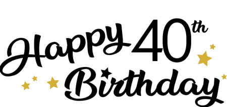Happy birthday typography design. Greeting card with lettering.のイラスト素材