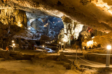 Inside a caveの写真素材