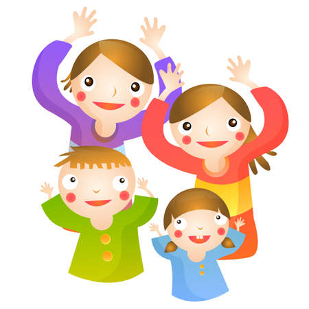 Happy Familyの写真素材