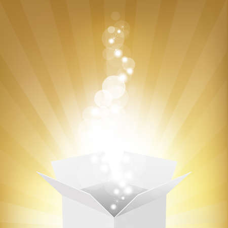 Box And Sunburst, Vector Backgroundのイラスト素材