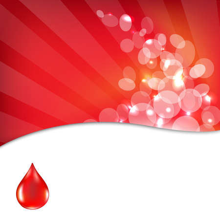 Red Background With Drop Blood Illustrationのイラスト素材