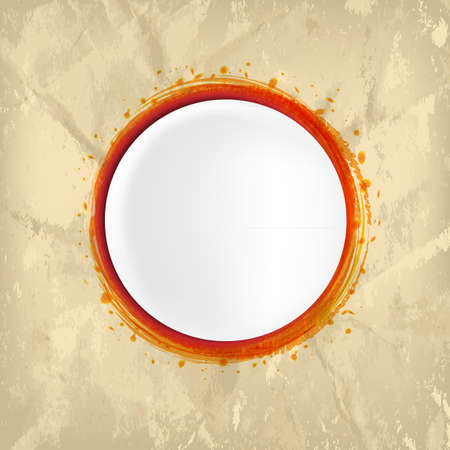 Vintage Paper Bubbles Speech With Blob Illustrationのイラスト素材