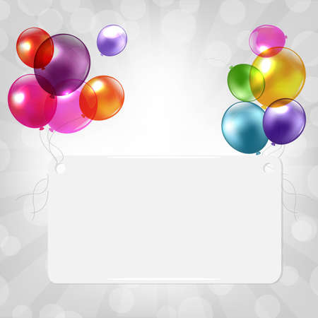 Colorful Speech Bubble With Sunburst And Bokeh Illustration Colorful Speech Bubble With Sunburst And Bokeh Illustration