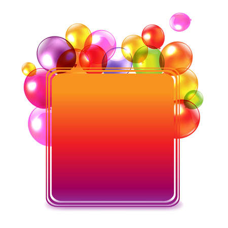 Card Happy Birthday With Gradient Mesh, Isolated On White Background, Vector Illustrationのイラスト素材