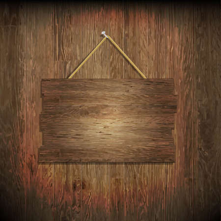 Dark Wood Texture With Wood Board, With Gradient Mesh, Vector Illustrationのイラスト素材