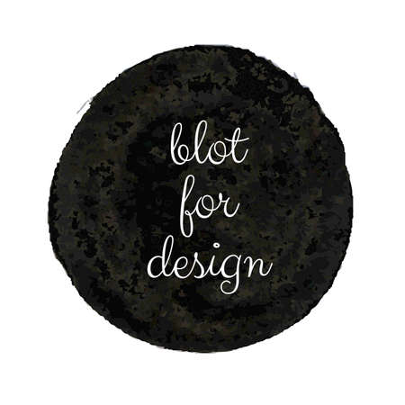 Black Blot Illustrationのイラスト素材