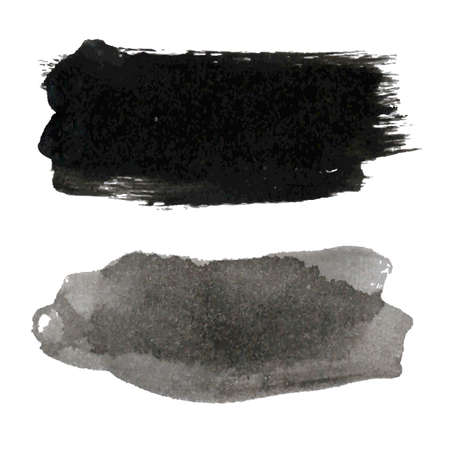 Black Blots Set Illustrationのイラスト素材