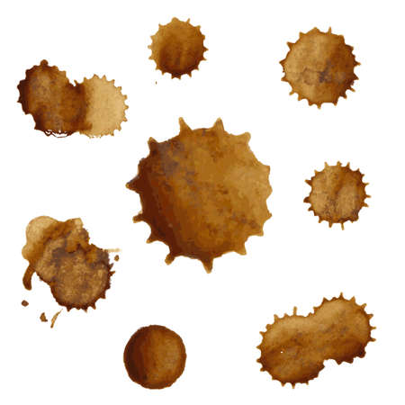 Coffee Stains Big Set Illustrationのイラスト素材