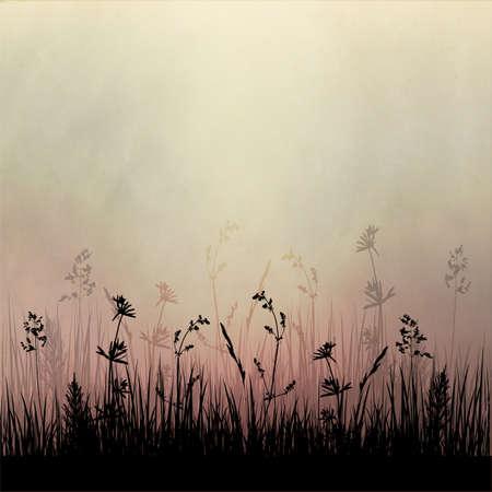 Retro Card, With Gradient Mesh, Illustrationのイラスト素材